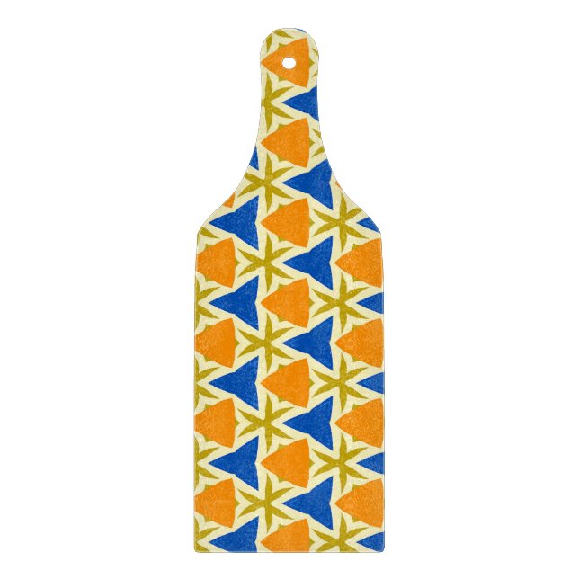 Färgglada trianglar och stjärnor (Framsidan)