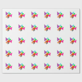 Färgglada trianglar presentpapper