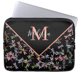 Färgglada trollsländor anpassade laptop fodral