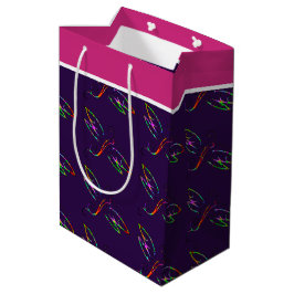 Färgglada trollsländor medium presentpåse