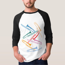 Färgglada Tromboner Tee