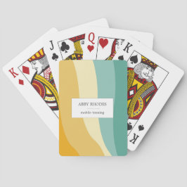 Färgglada våglinjer anpassade casinokort