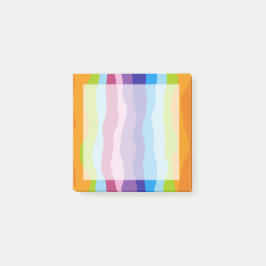 Färgglada vågor post-it block