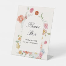 Färgglada vårblommor båge blommig bar