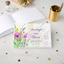 Färgglada vårvildblommor anpassad bröllop