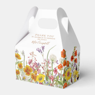 Färgglada Vilda Blommor Land Framtid Fru Blommig Presentaskar