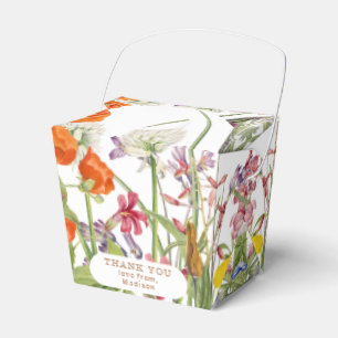 Färgglada Vilda Blommor Land Framtid Fru Blommig Presentaskar
