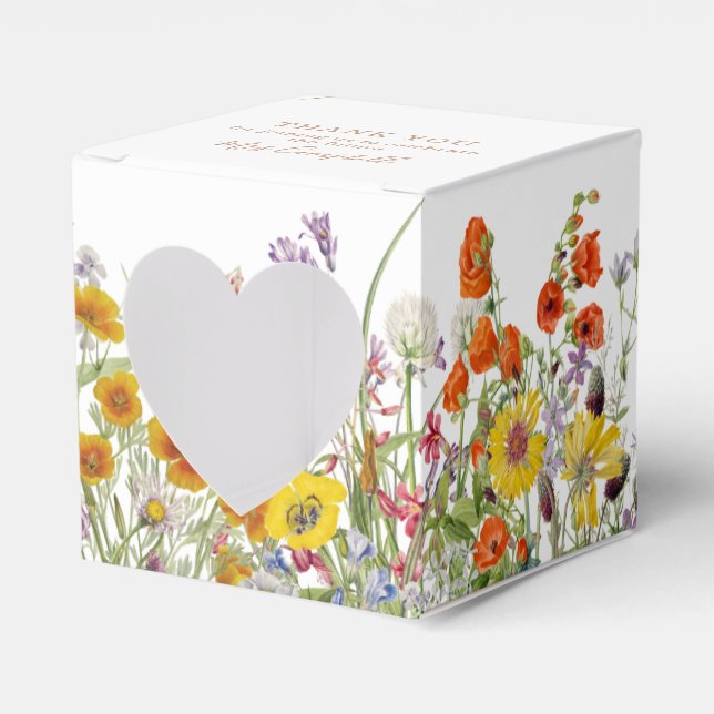 Färgglada Vilda Blommor Land Framtid Fru Blommig Presentaskar (Framsidan Sidan)