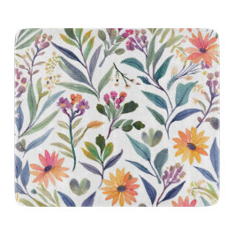 Färgglada vilda blommor | Vacker blomsterakvarell