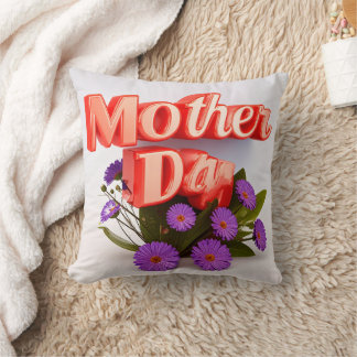 Färgglada vildblommor till mors dag kudde