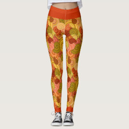 Färgglada Virvel Leggings