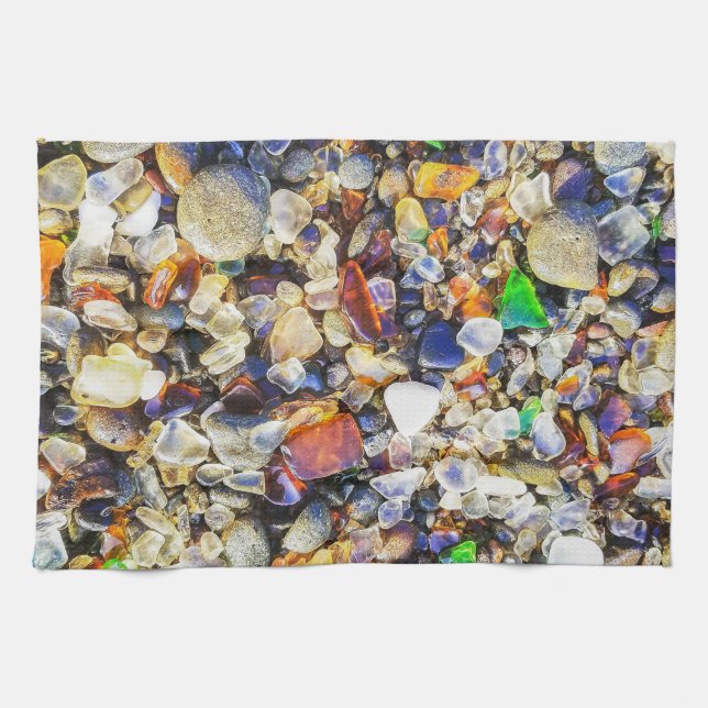 Färgglas till sjöss kökshandduk (Horisontell)