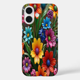 Färgglasblommor #1 - iphone case
