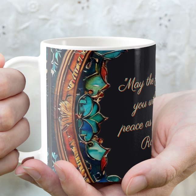 Färgglast falskt glas anpassningsbart  kaffemugg (Skapare uppladdad)