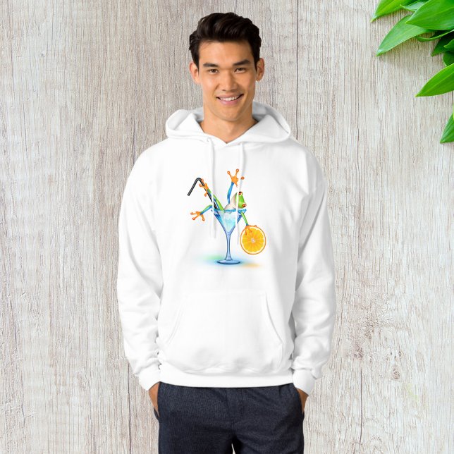 Färgglast Trädgrodacocktailglas Hoodie (Skapare uppladdad)