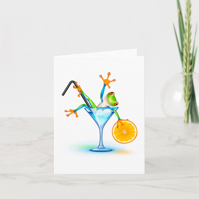 Färgglast Trädgrodacocktailglas Kort (Skapare uppladdad)