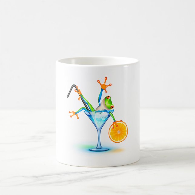 Färgglast Trädgrodcocktailglas Kaffemugg (Skapare uppladdad)