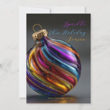 Färgglast virvelglasornament Gnistlisa högtider