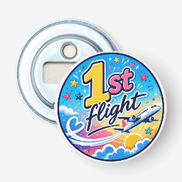 Färgglatt 1:a flygplans souvenir flasköppnare