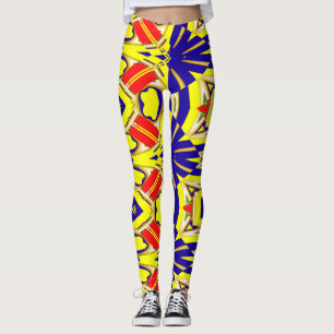 Färgglatt abstrakt mönster "Ratti_Creative_Arts" Leggings