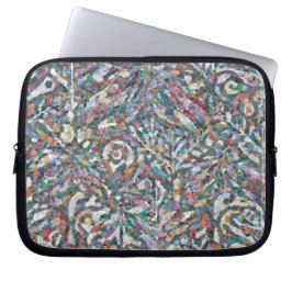 Färgglatt abstrakt mosaikmönster Laptop-fodral  Laptop Fodral