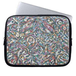 Färgglatt abstrakt mosaikmönster Laptop-fodral Laptop Fodral