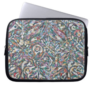 Färgglatt abstrakt mosaikmönster Laptop-fodral  Laptop Fodral