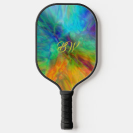Färgglatt Abstrakt Pickleball-Paddel