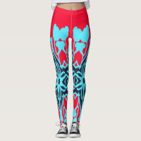 Färgglatt attraktivt tygmönster Leggings design