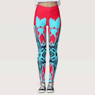 Färgglatt attraktivt tygmönster Leggings design