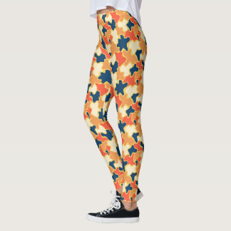 Färgglatt Blobbmönster Leggings