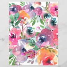Färgglatt blommande pappersark - lila nyanser