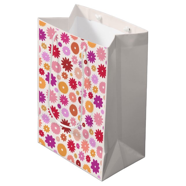 Färgglatt blomster mönster (Framsidan Vinklad)
