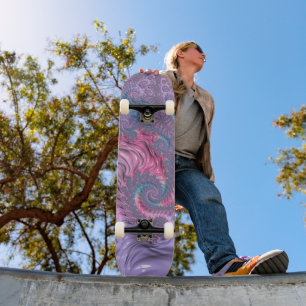 Färgglatt Boho Hippie Groovy Trippy Pastell Frakta Mini Skateboard Bräda 18,5 Cm