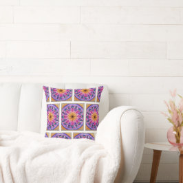 Färgglatt boho inspirerat soffkuddfodral kudde