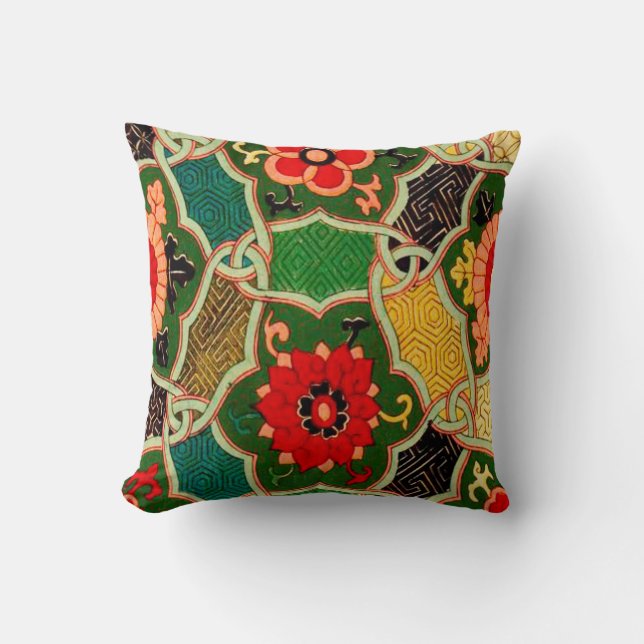 Färgglatt Boho-kastkuddfodral Orientdesign 16 X 19 Kudde (Framsida)
