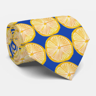 Färgglatt citrus citron Fruktmönster Slips
