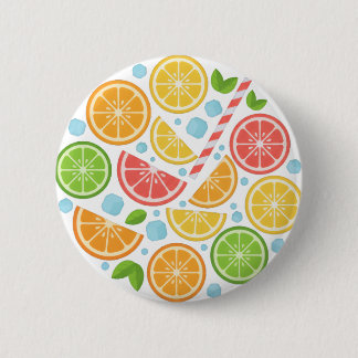 Färgglatt Citrus Frukt Knapp Pin - Sommar Citron E