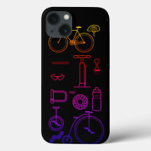 Färgglatt cykeltryck Cykling Essentials Design