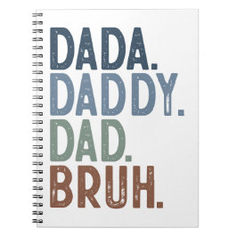 FÄRGGLATT DJÄRVT DADA PAPPA PAPPAN BROR FARS DAG ANTECKNINGSBOK