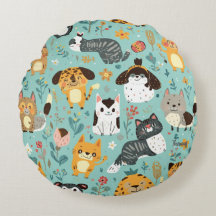 Färgglatt djurtryck kastkuddfodral