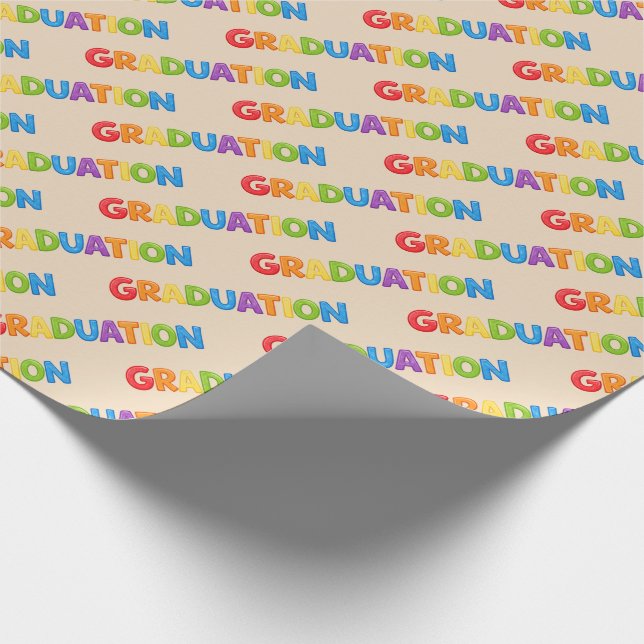 Färgglatt examenspresentpapper  presentpapper (Hörn)