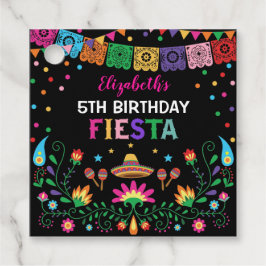Färgglatt Fiesta Födelsedagsfirande Mexikansk Bröl Gåvor Etiketter