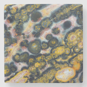 Färgglatt fläckig Ocean Jasper Stenunderlägg