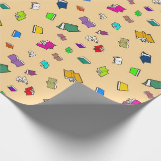 Färgglatt flygande böcker presentpapper