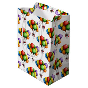 Färgglatt födelsedagsfirande ballongbukett