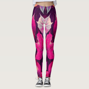 Färgglatt höstlövsmönster-68218 leggings