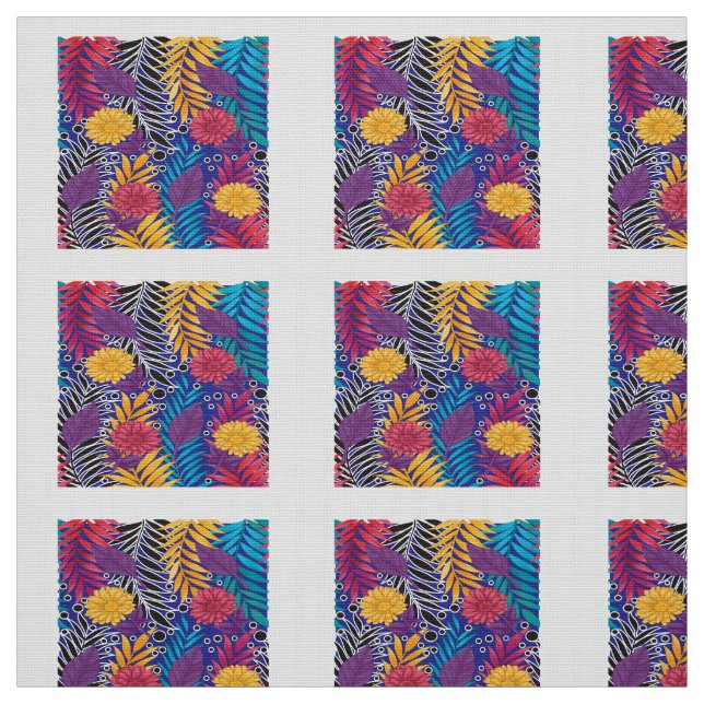 Färgglatt inslagspapper med kreativ blomster  tyg (Provkarta)