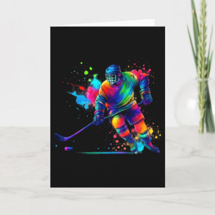 Färgglatt ishockeyspelardräkt för is sport L Kort