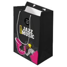 Färgglatt Jazzmusikfestival logotyp anpassad